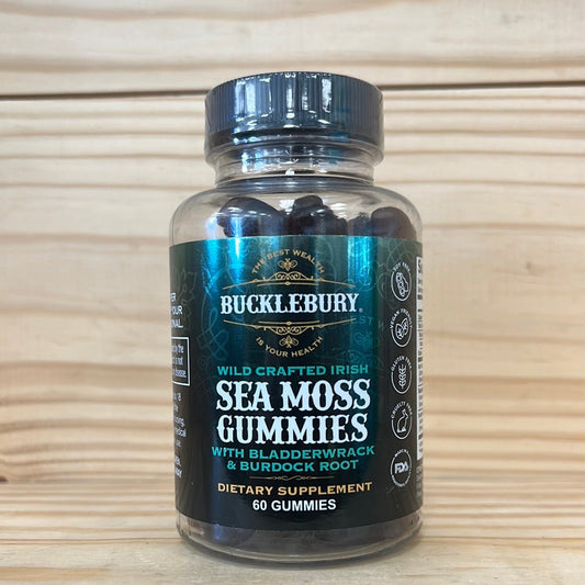 Sea Moss Gummies Wild Crafted Chondrus Crispus + Bladderwrack + Burdock - One Life Natural Market NC