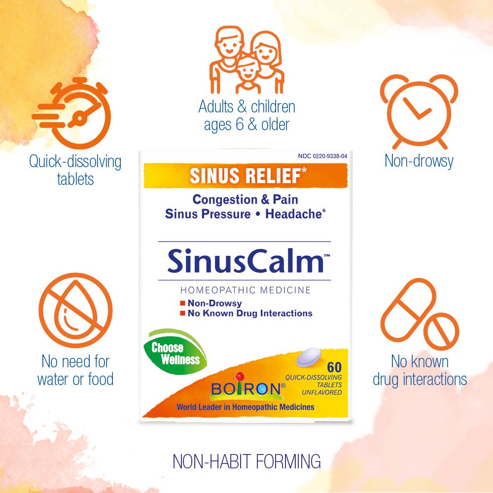 SinusCalm® Tablets Homeopathic Sinus Medicine - One Life Natural Market NC