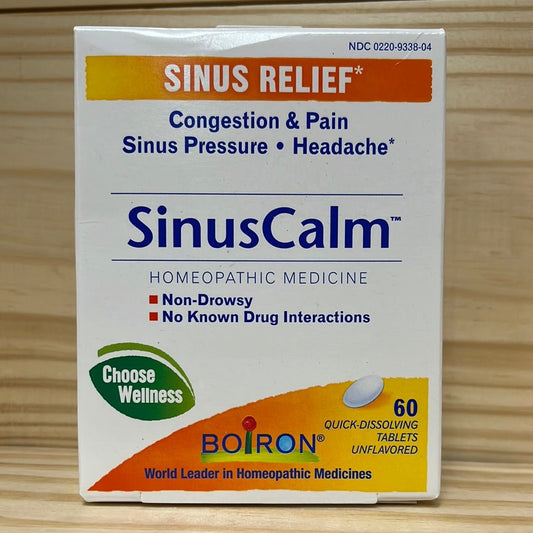 SinusCalm® Tablets Homeopathic Sinus Medicine - One Life Natural Market NC