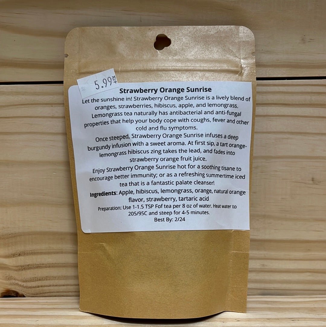 Strawberry Orange Sunrise Loose Leaf Tea 1oz - One Life Natural Market NC