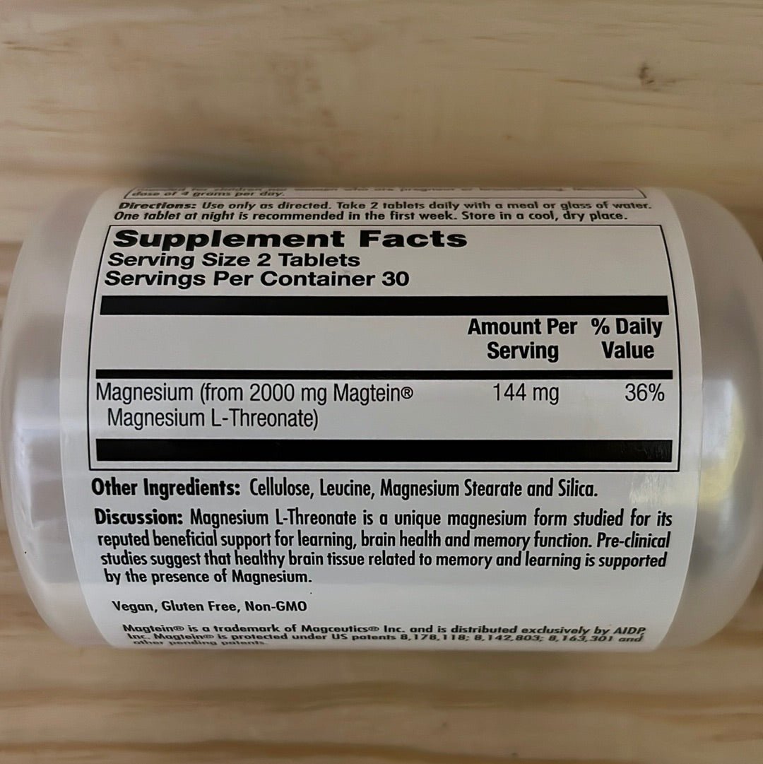 Think Magnesium L-Threonate Brain Function Memory - One Life Natural Market NC